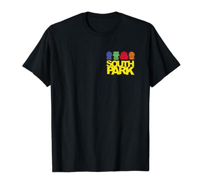 South Park Pop Art Cast Front and Back Funny Cartoon T-Shirt