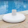 White Pool Skimmer Vacuum Plate Plastic Premium Slim