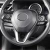 Carbon Fiber Steering Wheel Decor Trim For Toyota Corolla Cross -2024