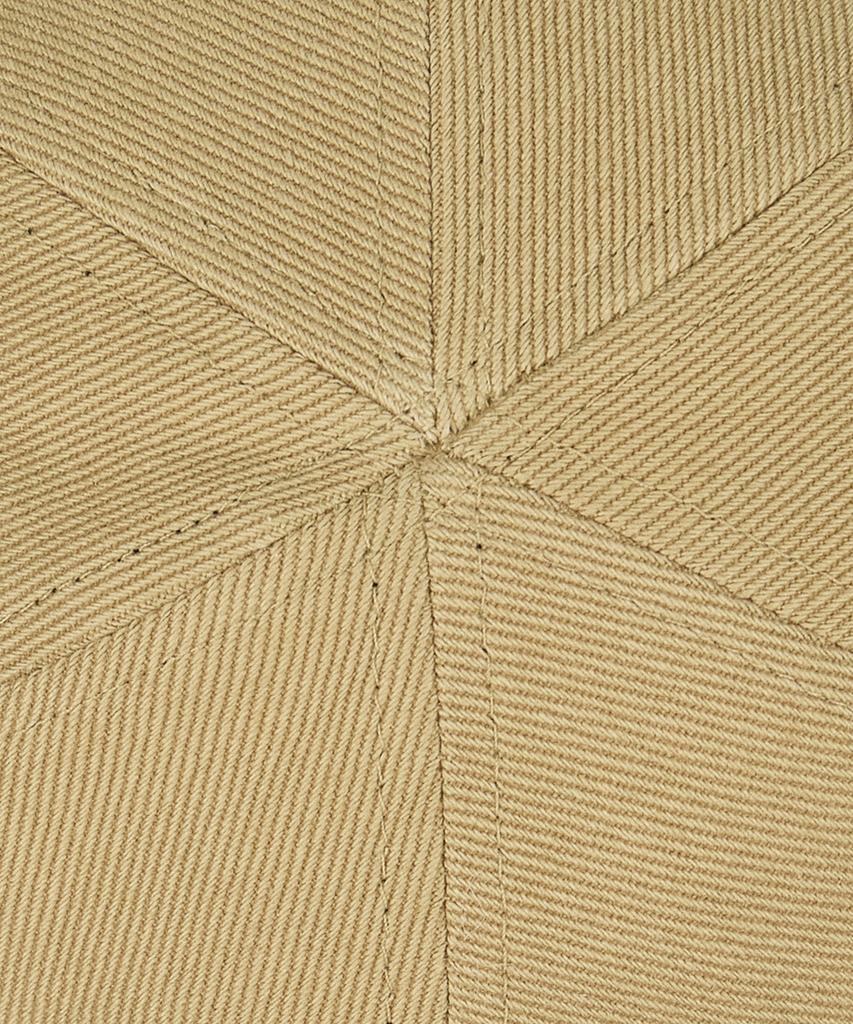 Sebseu Small Logo Twill Brown Ball Cap - Beige