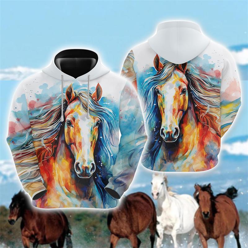 

Толстовка с капюшоном Horse Lover для мужчин, повседневная одежда, свитшоты с изображением фермы, свитера с изображением лошади, спортивный костюм для конного спорта, повседневные мужские топы S