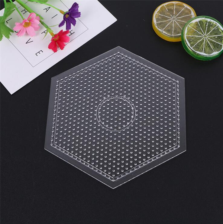 2.6mm Hama Beads Pegboard Mini Template Board Pixel Art Tool Circular Square Educational DIY Figure Material Board