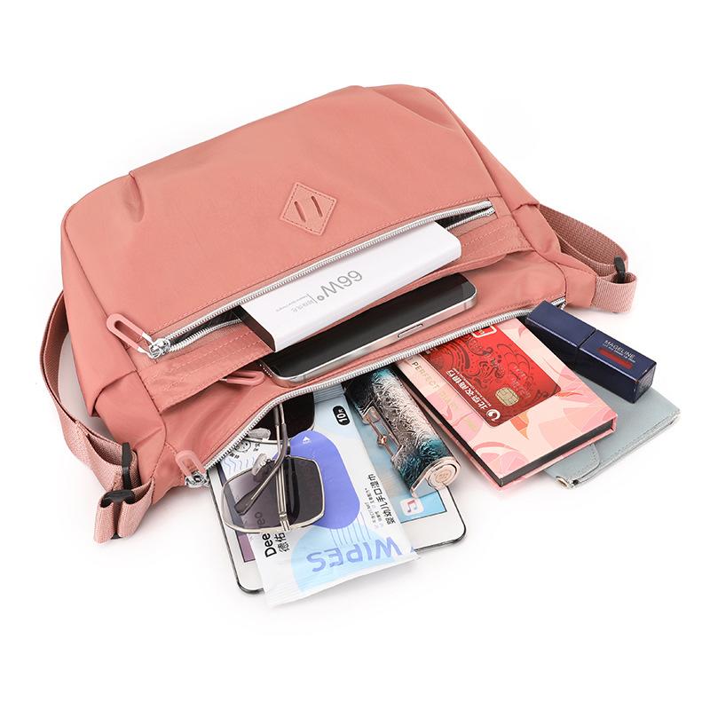 New Women's Shoulder Bag Simple Large-capacity Messenger Bag Anti-splashing Nylon Bag