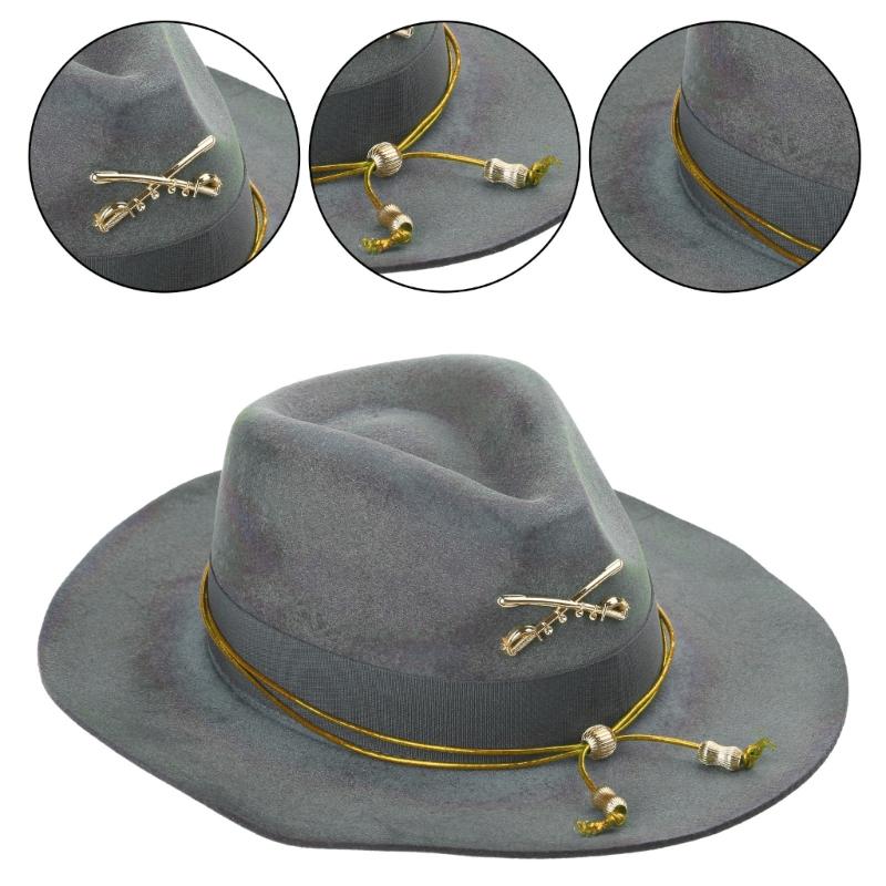 Elegant Panamas Hat WovenBelt Cowboy Hat Unisex Theme Party Costume Fedoras Hats