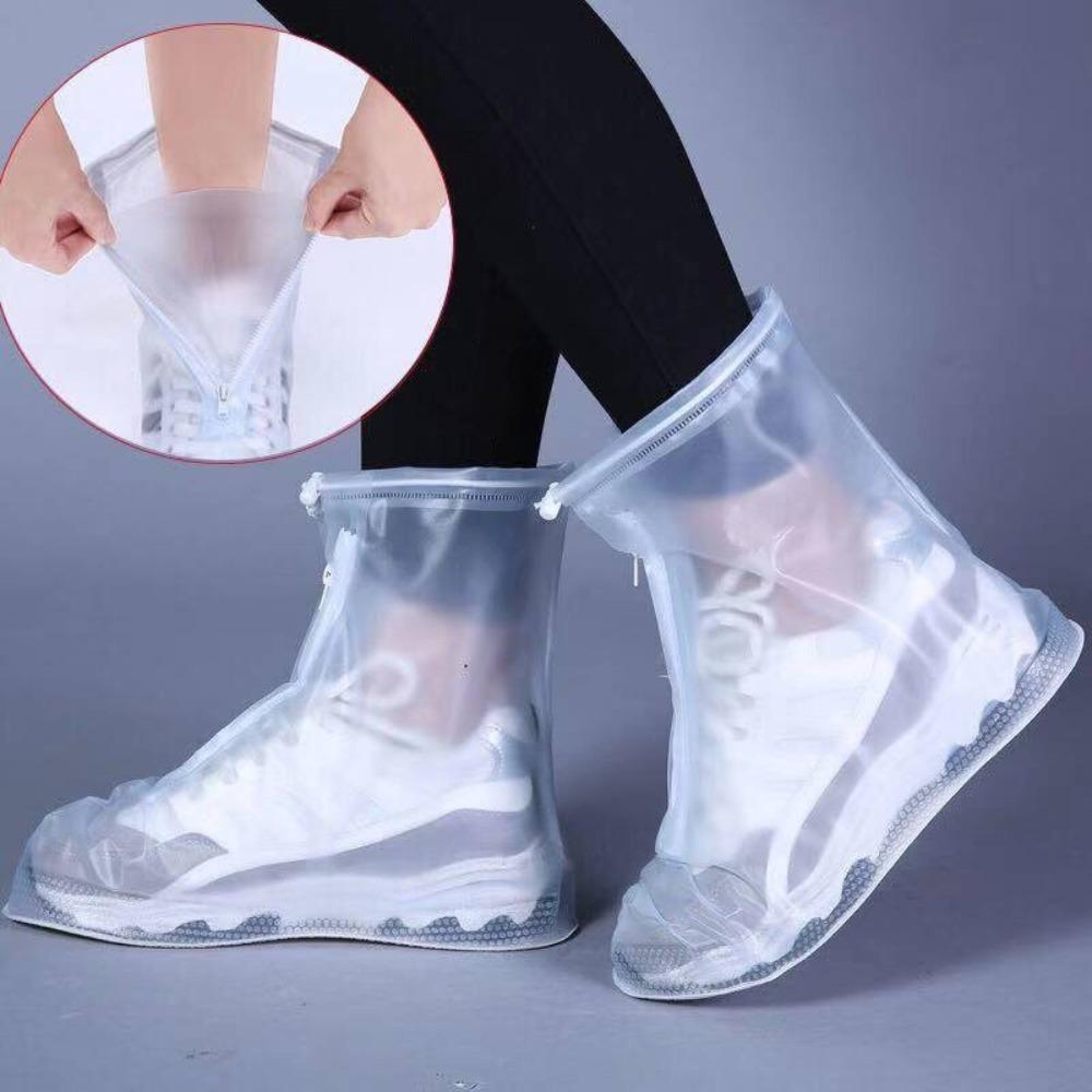 Silicone Waterproof Unisex Shoe Cover Shoes Protectors, Reusable Non-Slip Rain Boots Design, For Indoor Outdoor Rainy Day Wear