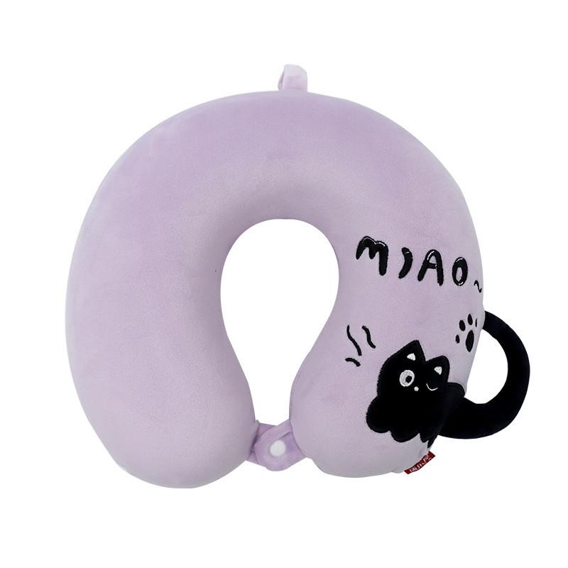 Cartoon Cat Memory Foam Ushaped Travel Neck Pillow For Kids And Adults