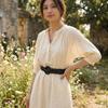 Personality Woven Weave Belt Round Wide Retro Belt Hollow Out PU Leather Bohemian Style Waistband Women