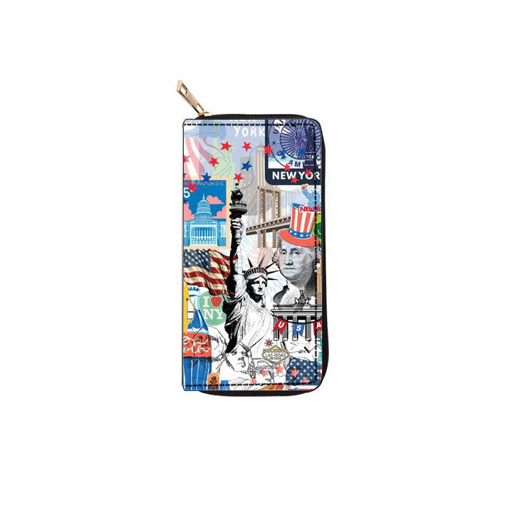 

Eiffel Tower Long Zipper Wallet Clutch Wallet