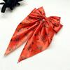 Halloween Decorative Clip Silky Satin Hair Bows for Women, Big Ribbon Bow Clips Girls, Hairstyle Accessory Oversized Long Tail Barrettes,