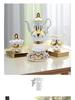 Karosa European Relief Gold Coffee Cup Set - Luxury Gold-Trimmed High-Temperature Bone China Cups & Saucers in Gift Box