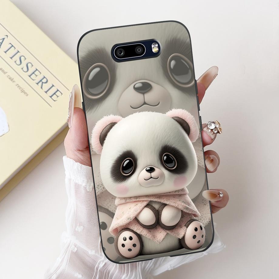 For LG V50s V50 ThinQ Phone Case LG G8X ThinQ V50 Dual Screen Back Cover Soft Silicone Fundas Lovely Panda Rabbit Flower Cartoon