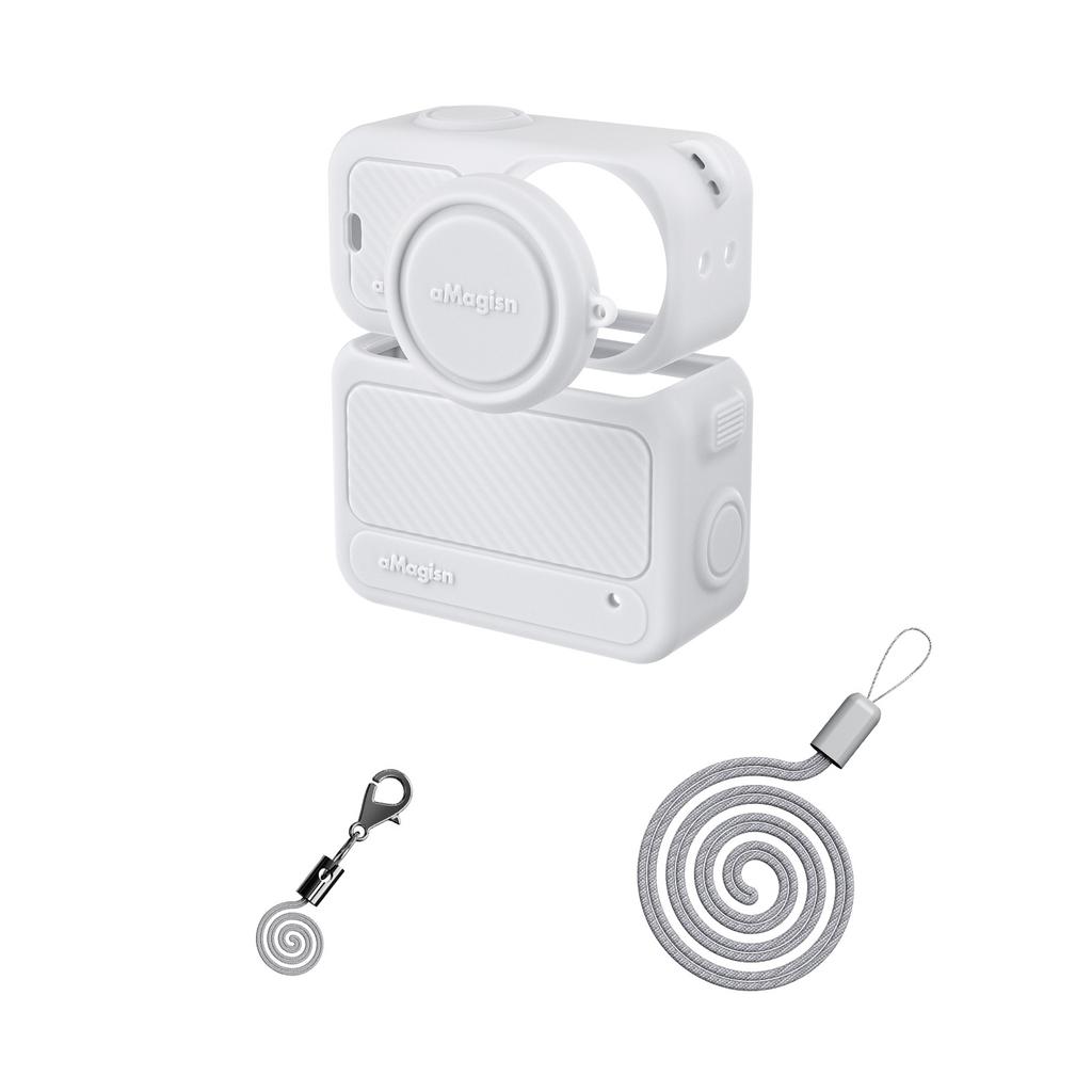 AMAGISN Para Câmera de Ação DJI Osmo Nano Capa de Silicone à Prova de Choque Cobertura Protetora Anti-Arranhão