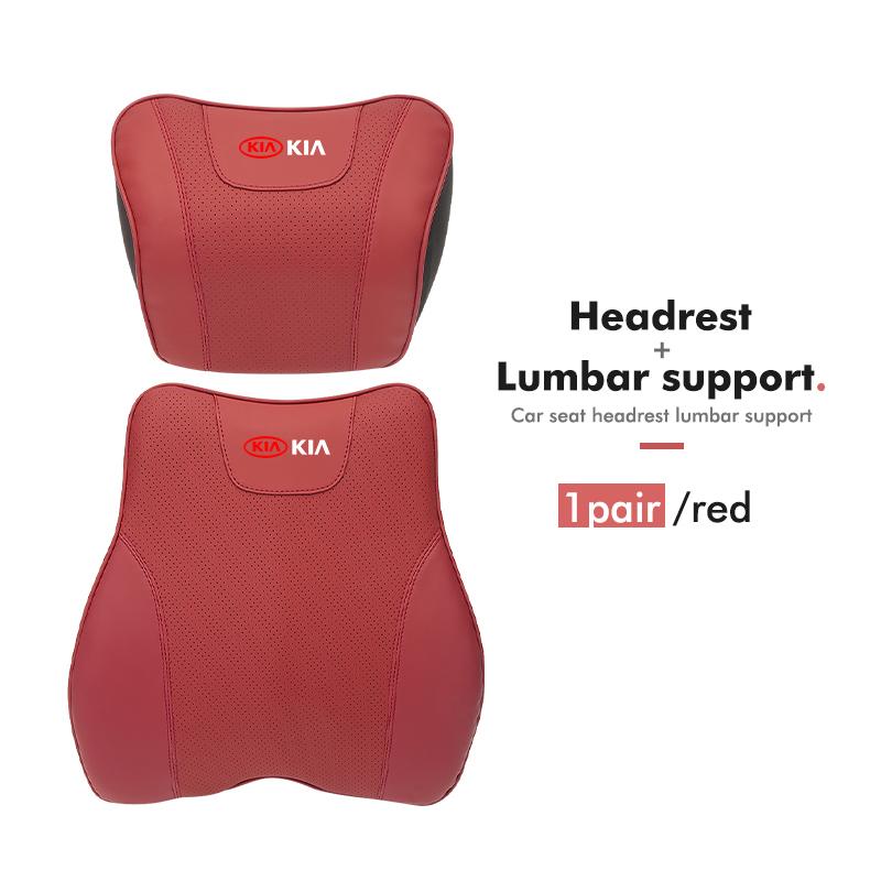 For KIA Car Neck Cushion Lumbar Support Pillow Waist Cushion Sorento Stinger Soul Spectra Niro Cadenza Sephia