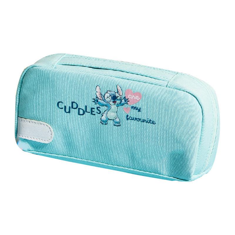 Lilo Stitch Kids Large Capacity Girls Pen Case With Polyester Material For School Supplies
