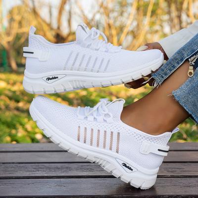 Women's Shoes, Casual and Sporty Women's Shoes, Breathable and Comfortable Soft-soled Anti-slip Walking Shoes, Fashionable Women's Sports Shoes