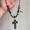 With Secret Compartment Cross Pendant Necklace Openable Charm Jewelry Chain Pendant Necklace