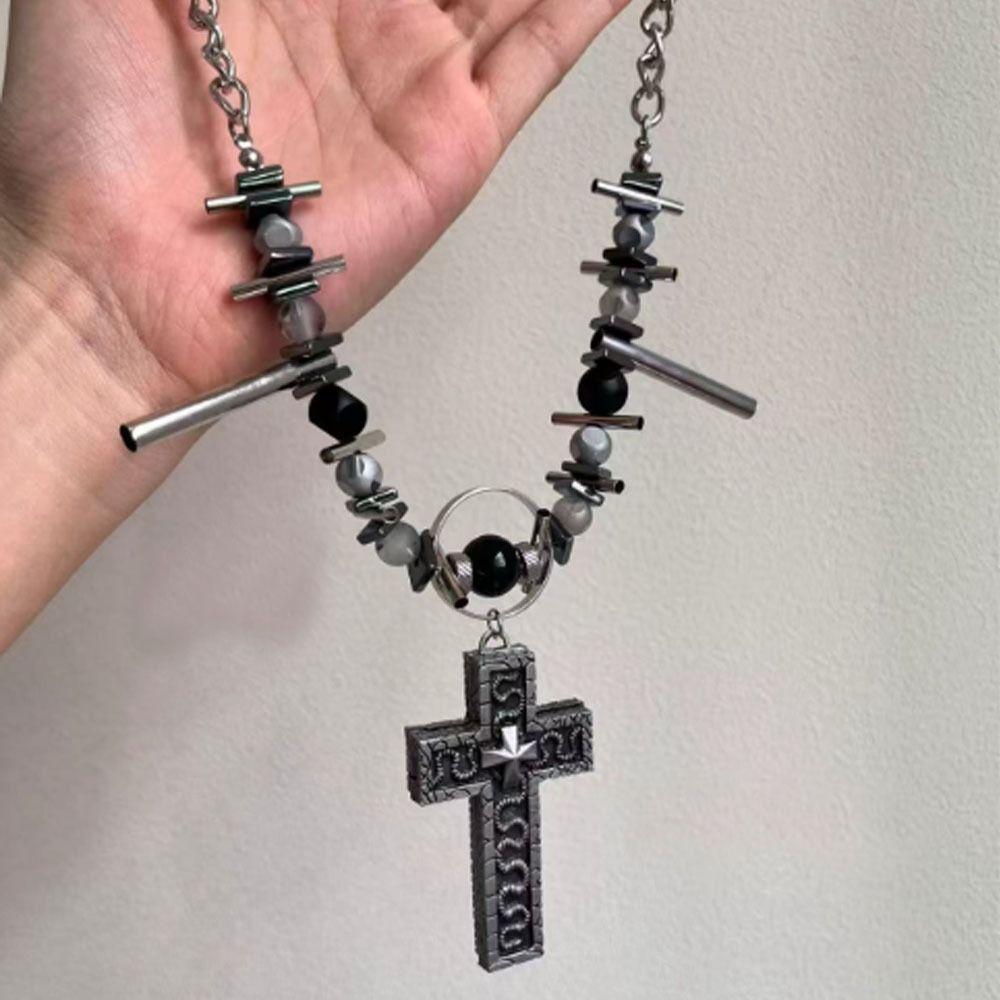 With Secret Compartment Cross Pendant Necklace Openable Charm Jewelry Chain Pendant Necklace
