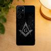 Freemasonry Symbol Phone Case For Samsung S25,24,23,22,30,21,10,9,Ultra,Plus,Lite Soft Black Case