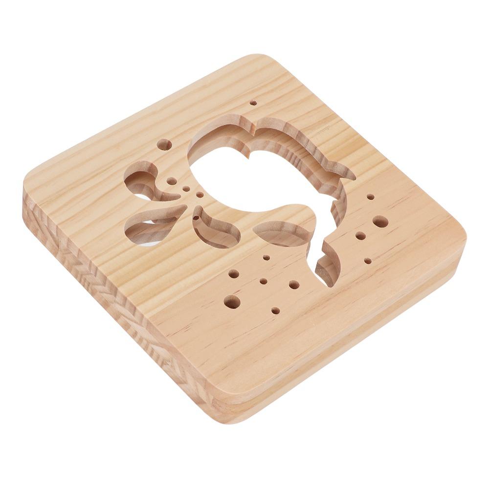 Whale Pattern Wooden 3D LED Light Hollow Carving 3D Wood Light  Gift Novel