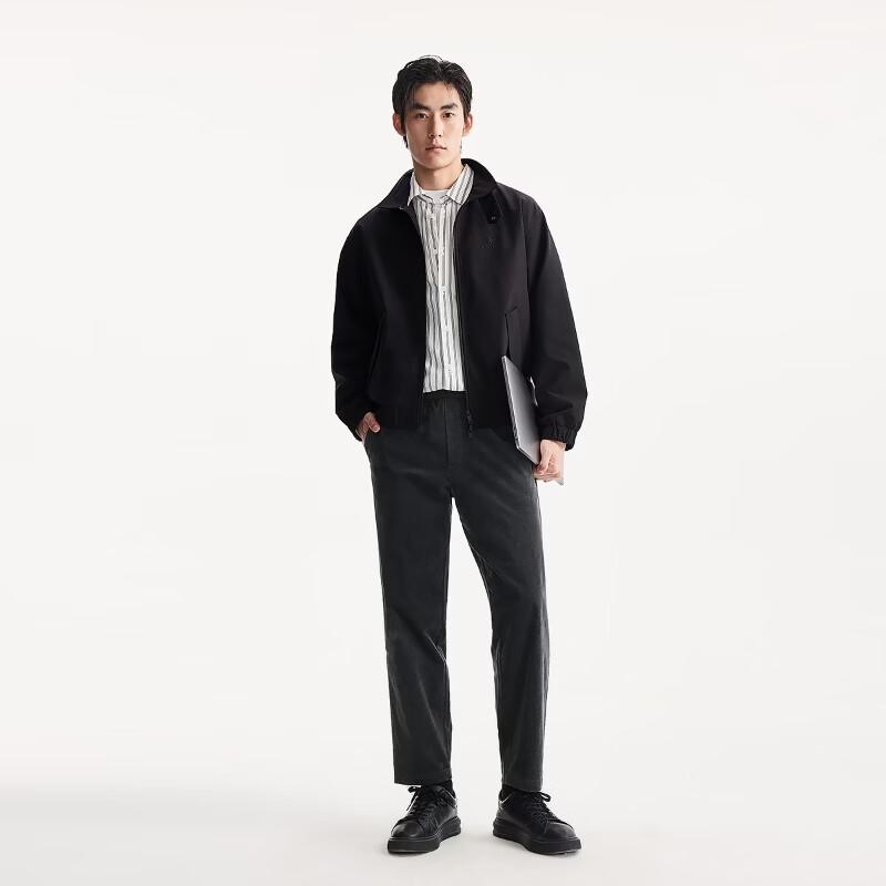 JACK&JONES Men's Corduroy Tapered Cropped Drawstring Pants