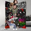 Musica Hip Hop Lil D-Darkie Design Coperta Leggera Per Dormitori, Pisolini, Soggiorno, Ufficio, Divano, Stagione Unica