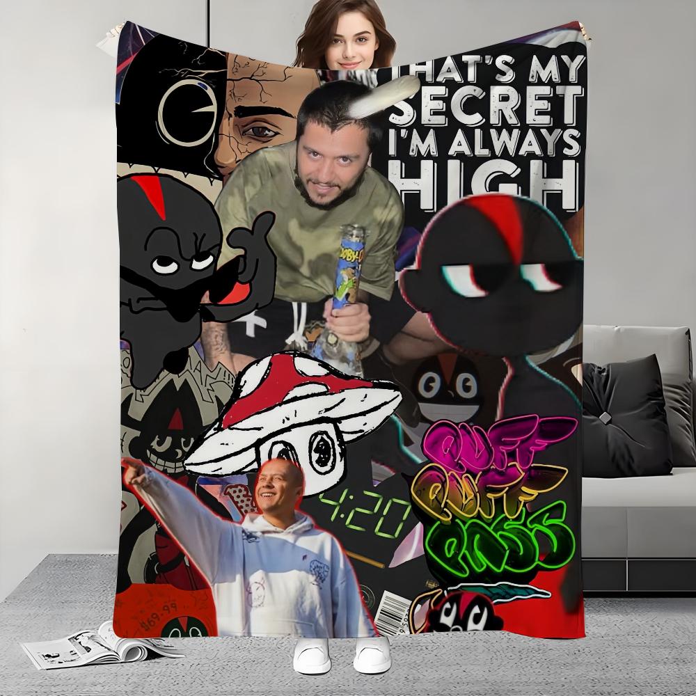Musica Hip Hop Lil D-Darkie Design Coperta Leggera Per Dormitori, Pisolini, Soggiorno, Ufficio, Divano, Stagione Unica
