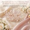 Hair Comb with Flash Pearl Rhinestone Decor For Women Wedding Party Elegant Design