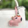 New Guinea Pig Bag Pendants Cute Guinea Pig Shape Keychain Accessories Fashion Versatile Trendy Gifts Leather Material Pendants