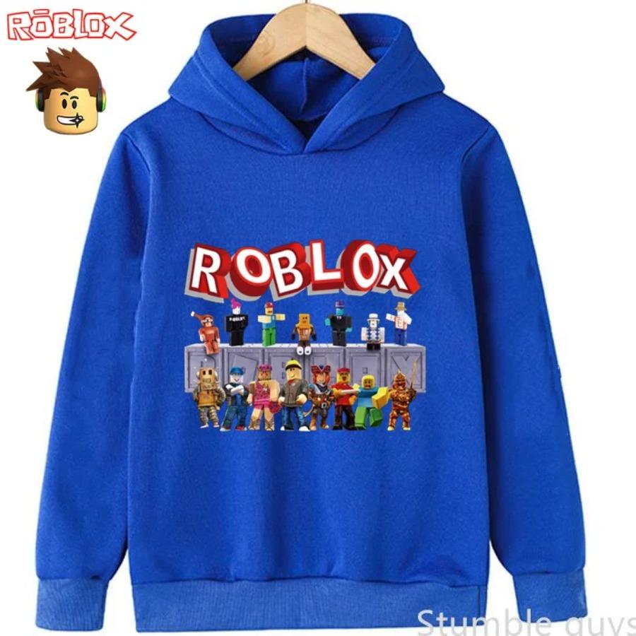 

Roblox Kids Hooded Outfit Autumn Sweatshirt Game Character Print Boys Girls Fashion Wear 120