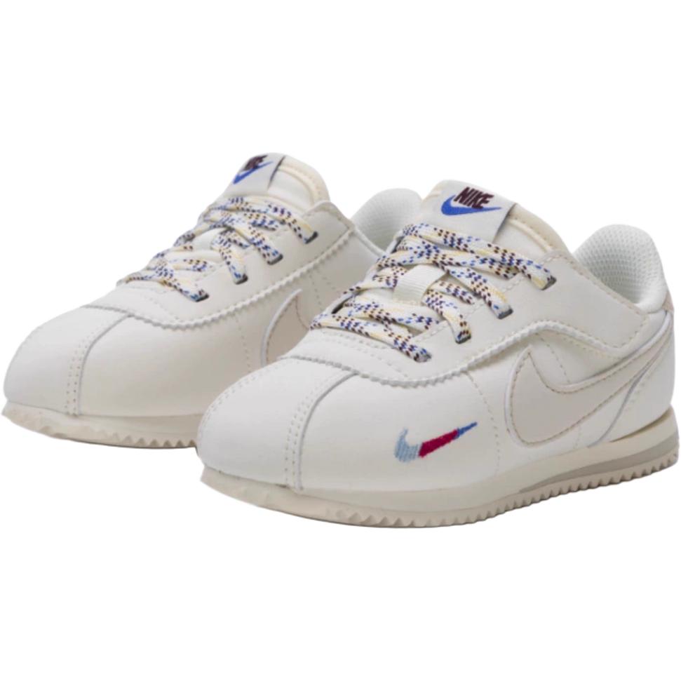 Nike Cortez Easy On Comfortable Versatile Durable Breathable Low Top Walking Shoes Baby Shoes Off-White IH7660-001