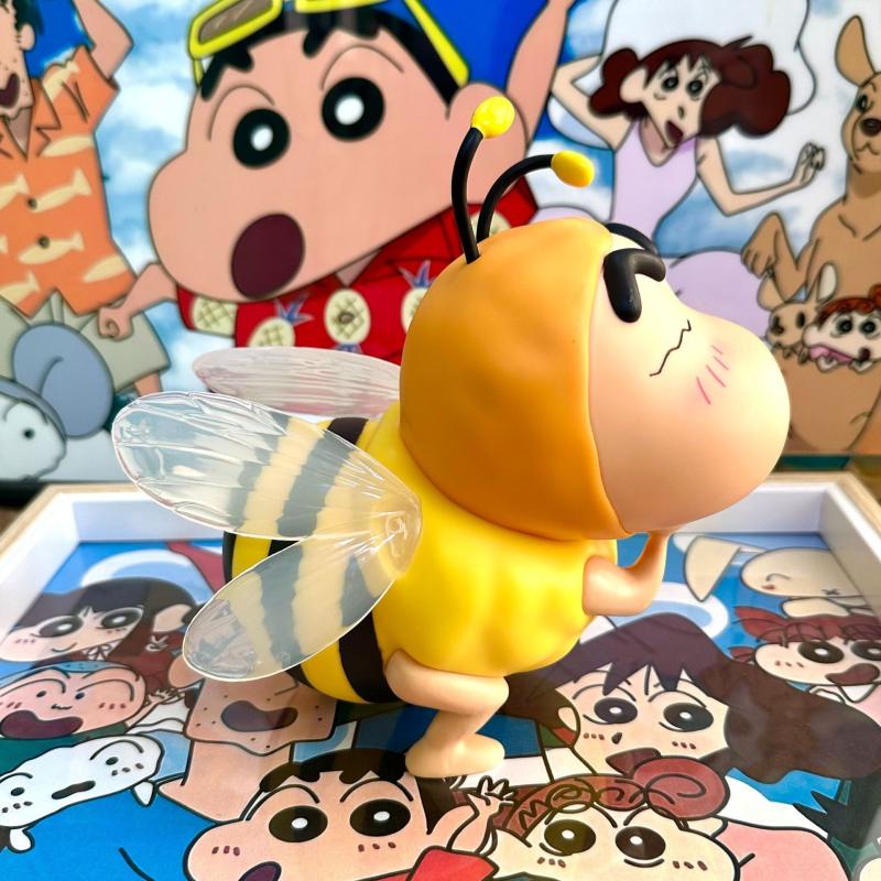 1 Piece Anime Shin Chan Figuras Kawaii Doll  Crayon Shin-Chan Cos Bee Action Figure Toys Collection Model Decoration Gift