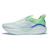Li Ning YueYing 3.0 Pro Textile, TPU Cushioning Slip Resistant Low Top Marathon Running Shoes Unisex White Cyan ARHT017-2