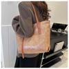 2024 Y2K Retro Women's Large Capacity Oil Leather Tote Shoulder Bag