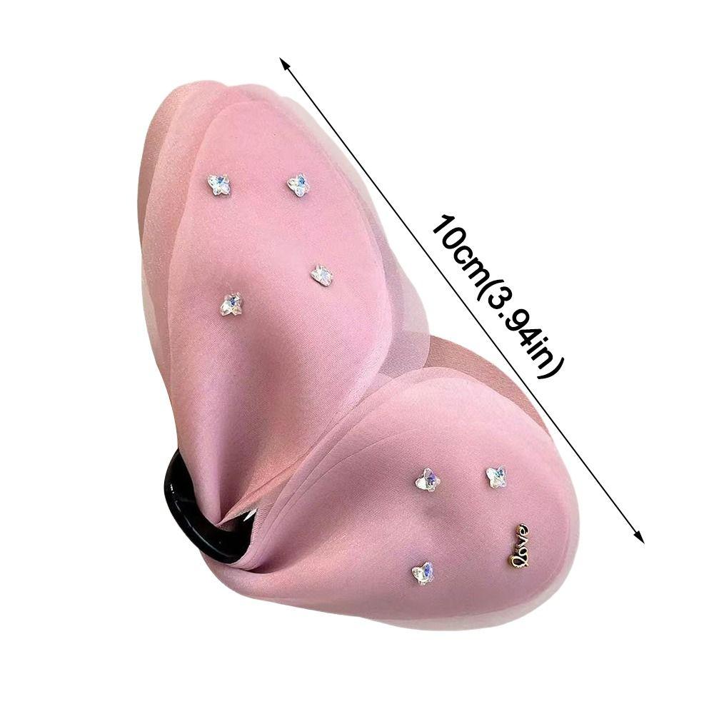 Sparkling Diamond Butterfly Hair Clip Delicate Crystal Temperament Headdress For Girl Lady Women