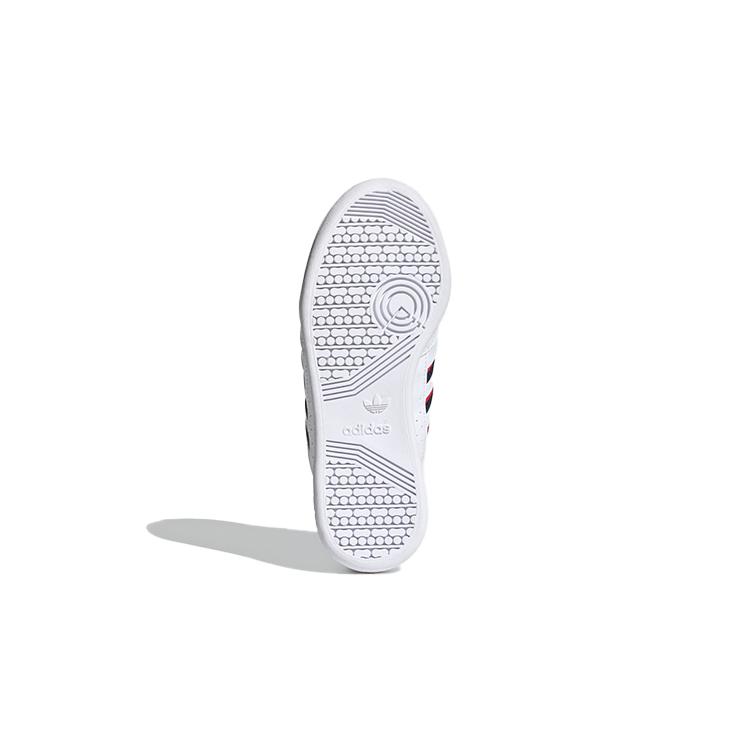 adidas Originals Continental 80 Comfortable Abrasion Resistant Low Top Kids' Skateboarding Shoes White Red Blue Unisex FX6088
