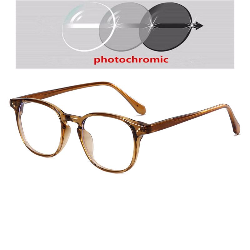 -0.5 -0.75 To -6.0  Square Customize Prescription Eyeglasses Women Men Anti-Reflective Student Finished Glasses Nearsighted