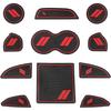 YANWEN Dustproof Trim Mats for Dodge Custom Interior Shifter Cup Holder Door and Center Console 2015-2020 Challenger, Liners, Inserts, Pockets, (11