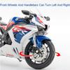 1:12 Honda Cbr1000 Cb400x Alloy Model Diecast Motorcycle Toys Car Front Wheel Steering Sound Light Miniature Motorbick Boy Gifts