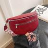 Simple Casual Solid Color PU Sweet Waist Packs Soft Popular Commuting Chest Bag 2026 Hot Selling Stitching Zipper Crossbody Bag