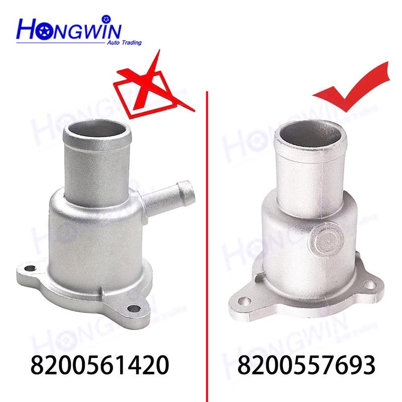 CONJUNTO 8200557693 82007000092 8200700094 Carcaça do Termostato e Termostato Para RENAULT CLIO III MEGANE II MODUS SCENIC II