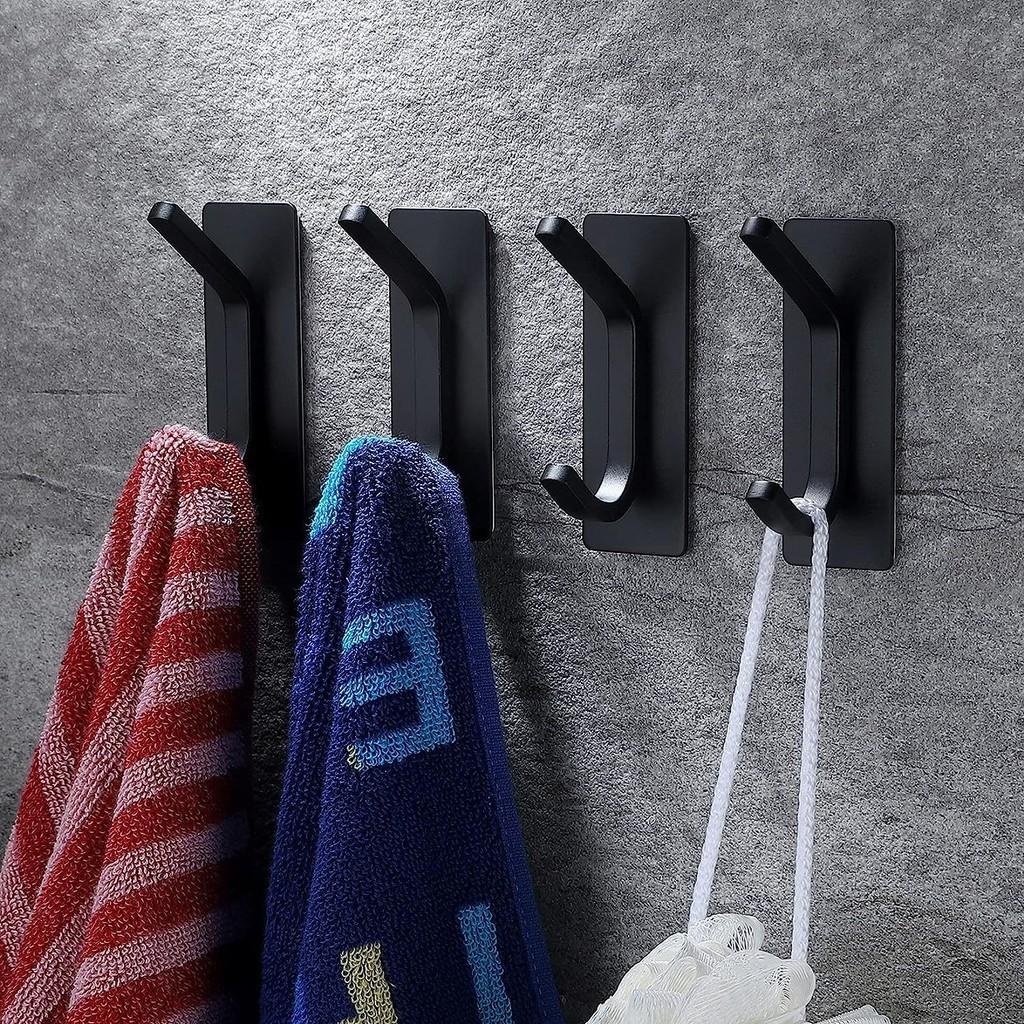 Premium Stainless Steel Adhesive Hooks For Kitchen And Bathroom Durable And Stylish