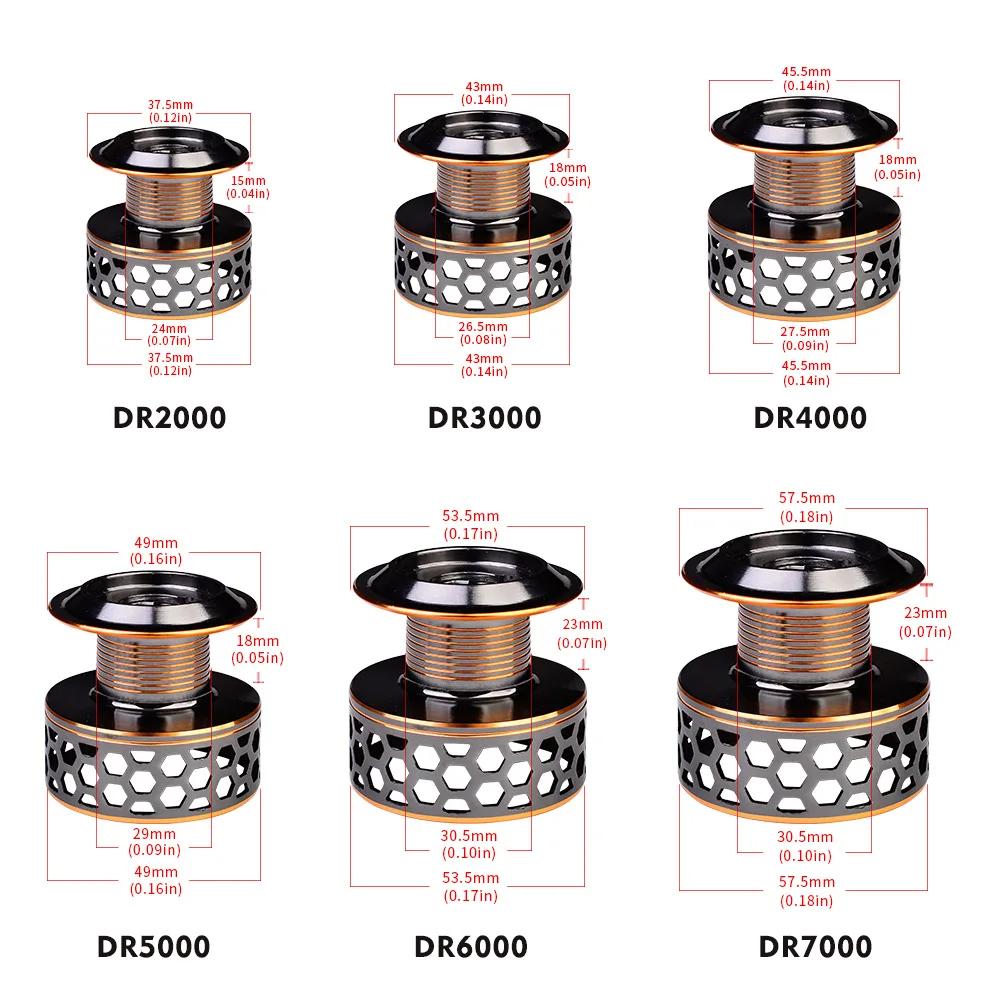 Całkowicie metalowa szpula kołowrotka wędkarskiego Maksymalna odporność 21KG Kołowrotek spinningowy Kołowrotek do wędki Woda morska Daleki rzut