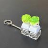 Funny Fidget Clicker Plastic Finger Button Keychain Creative Mini Keyboard Pendant  Office Toy