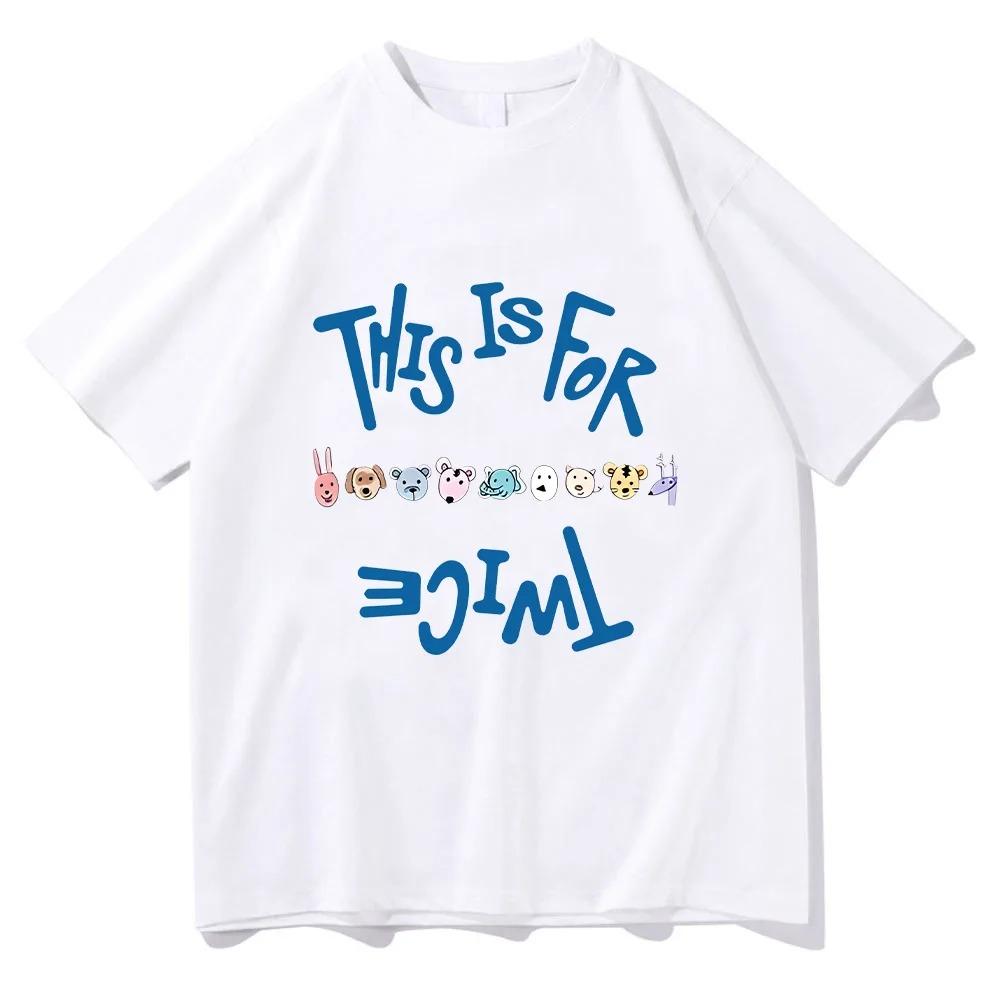 2026 Twice THIS IS FOR The Album T Shirts Kpop Twice Lovelys Korean Style Tees Adorable Fashion Women Men Music Cotton Loose Tops
