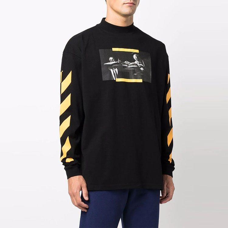Off-White Caravaggio Print Long-sleeve T-shirt OMAB032F21JER0061084