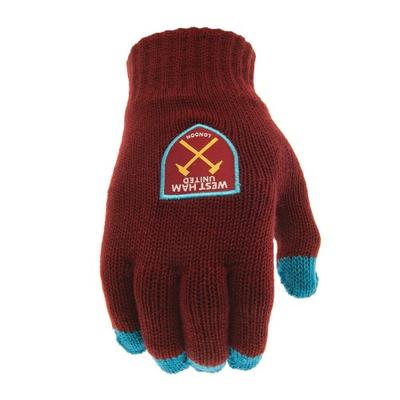 West Ham United FC Guanti invernali unisex per adulti con touch screen