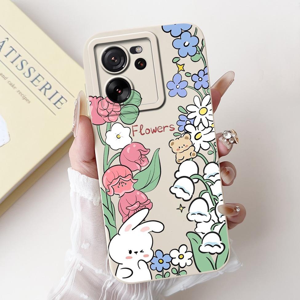 For Xiaomi 13T Pro Case 13T Silicone Cute Cartoon Cat Fashion Luxury Funny Shockproof Back Cover For Xiaomi 13T Phone Case Funda