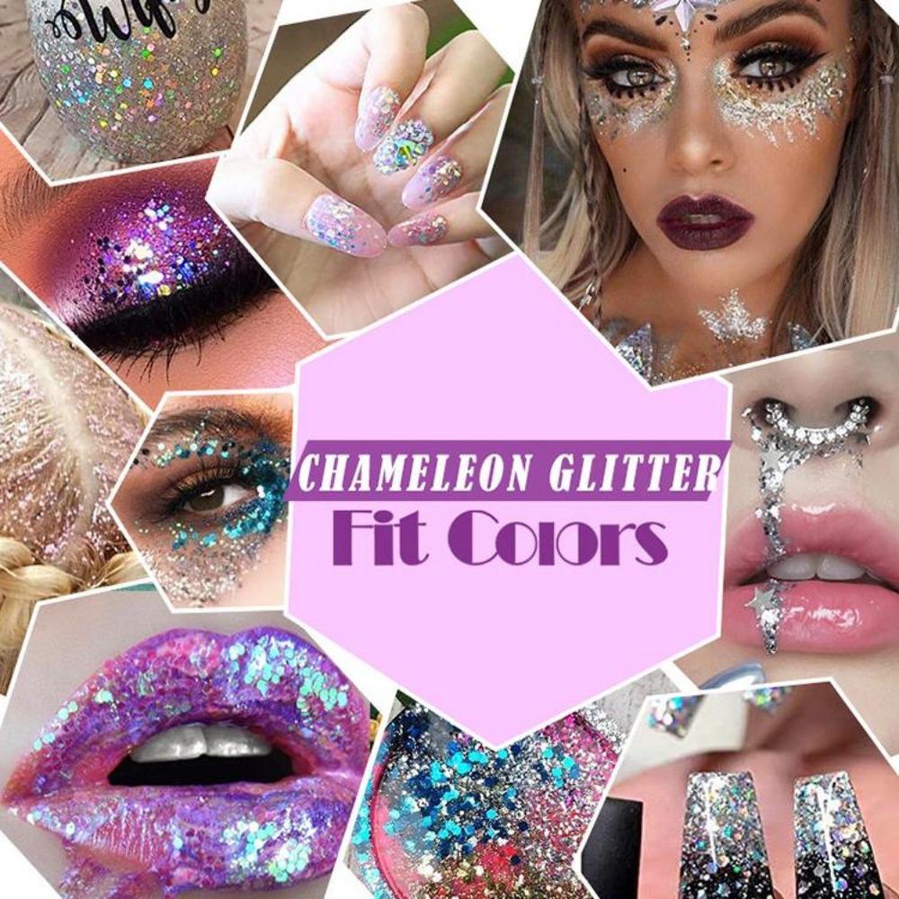 Fit Colors Sequenant Gel Mermaid's Scale Face, Body Lip Sequenant Eye Shadow Certain Stage Makeup