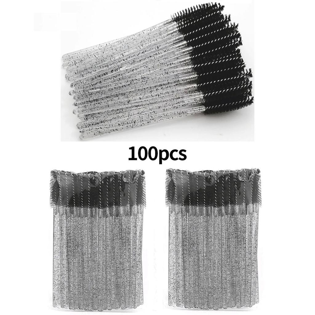 100pcs Disposable Eyelash Brushes Spoolies Micro Lash Mascara Wands Combs Wholesale for Eyelash Extension Makeup  Cosmetic Tools