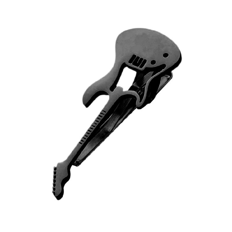 Creative Guitar Piano Tie Clip Mens Metal Instrument Necktie Clasp Tie Bar Pinch Clips Buckle for Wedding Business Daily